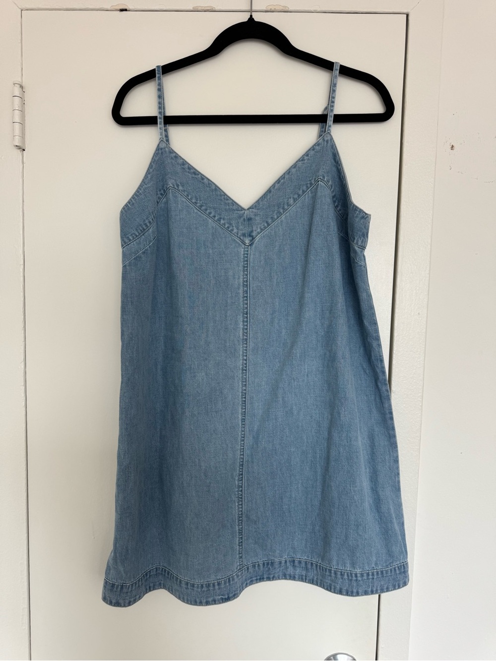 Veronica Beard Light Blue Denim chapmond mini dress color big splash